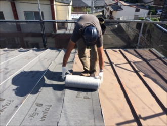 重ね葺きの施工